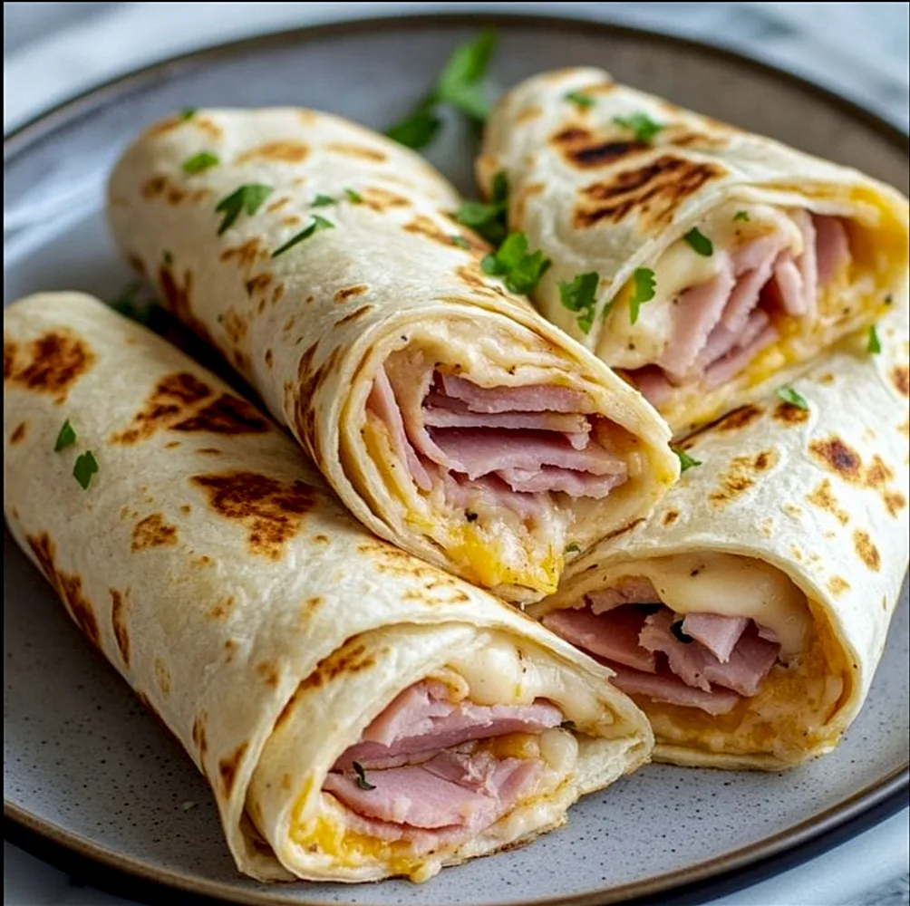 Crêpes jambon fromage