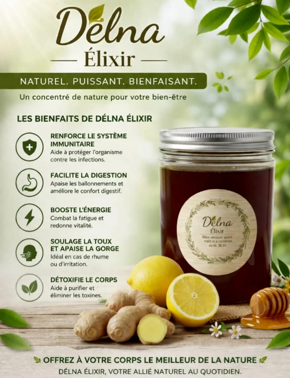 Miel citronné au gingembre