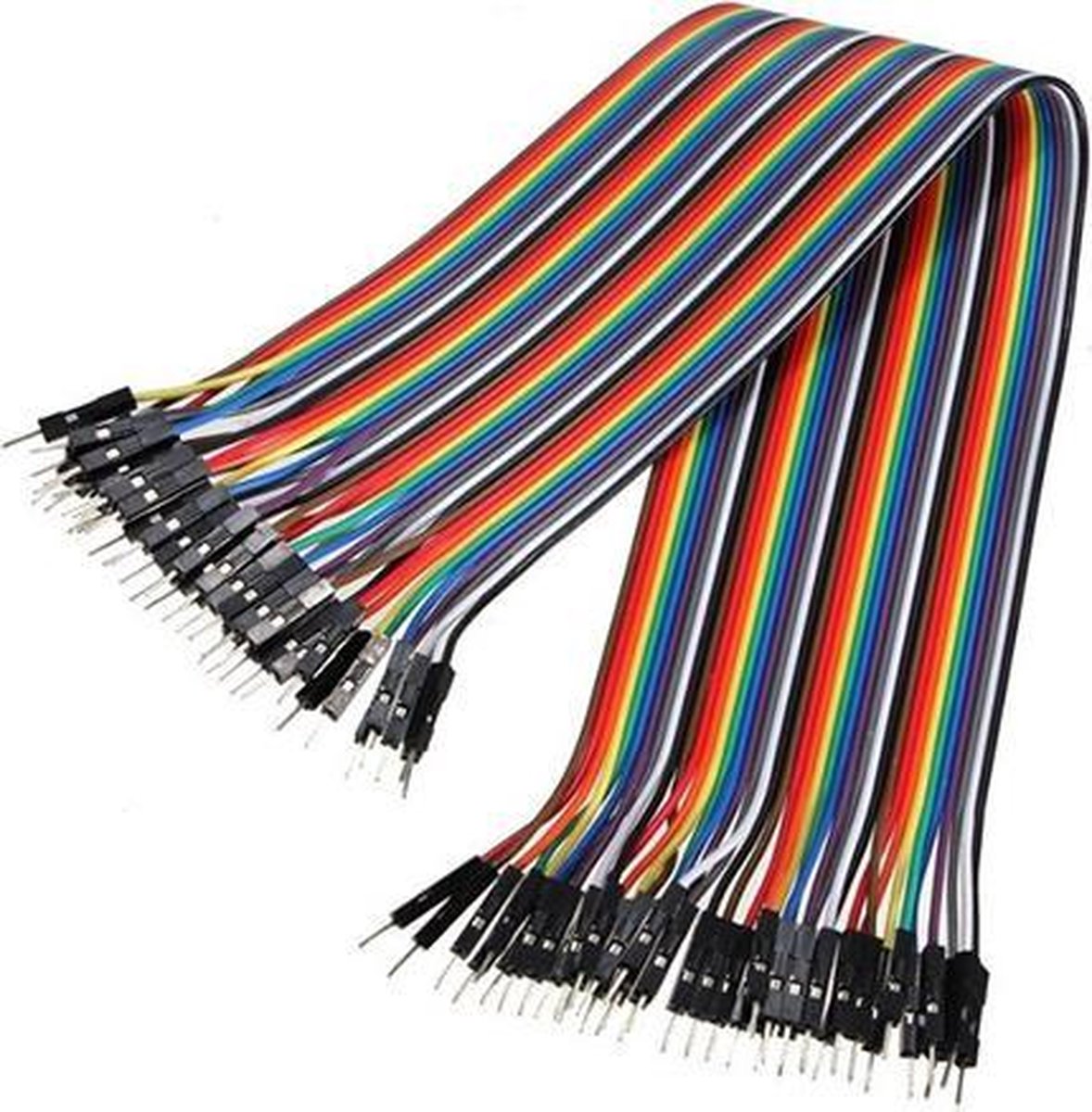 Câbles de connexion mâle-femelle, 40 pièces - 20 cm