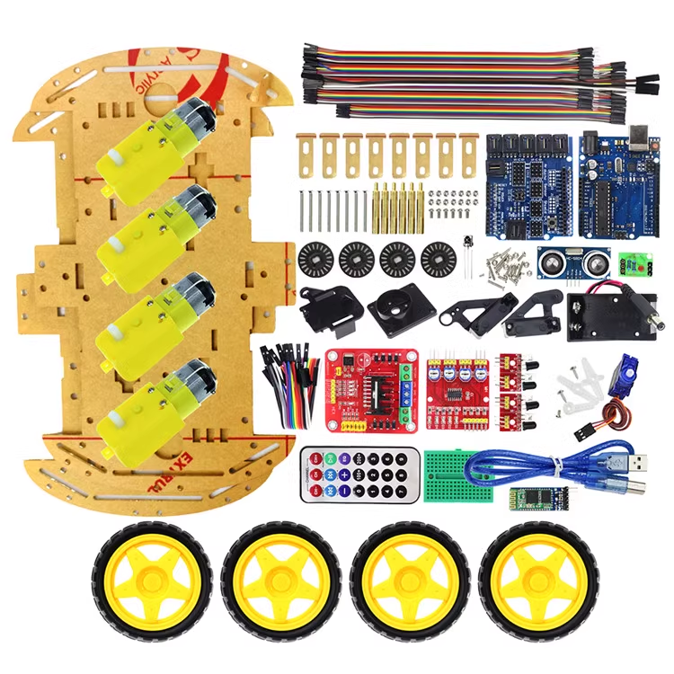 Kit Robot DIY R3 4WD Intelligent :  Voiture 4x4 Multi-Fonctions