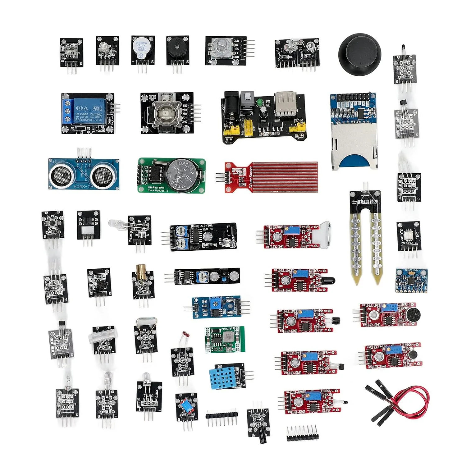 Module de Capteur, Kit de Composants de Voiture Intelligente, 45 Pièces, Blocs de Capteurs