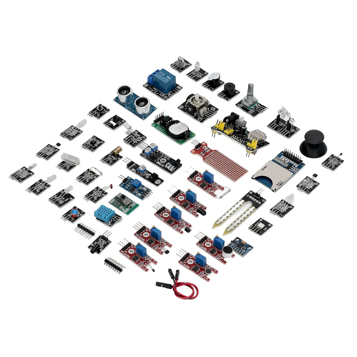 Module de Capteur, Kit de Composants de Voiture Intelligente, 45 Pièces, Blocs de Capteurs