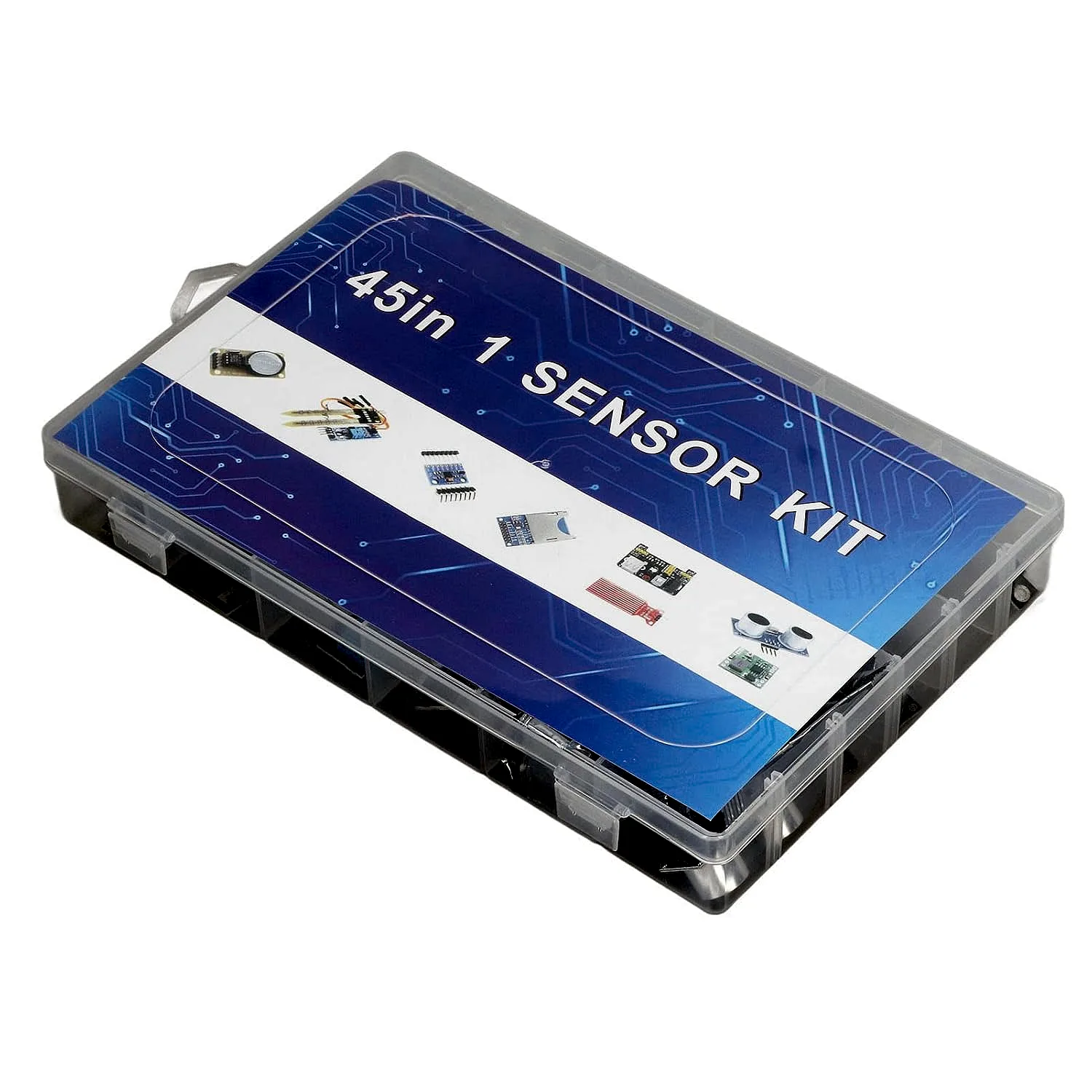 Module de Capteur, Kit de Composants de Voiture Intelligente, 45 Pièces, Blocs de Capteurs