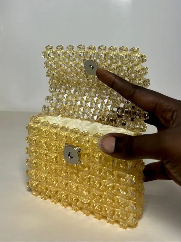 Pochette Perlée "Cristal" – WALY Handmade