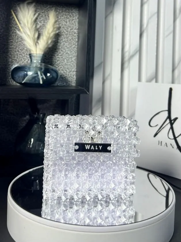 Pochette Perlée "Cristal" – WALY Handmade